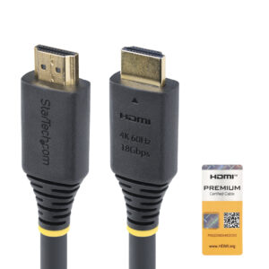 StarTech.com Cavo HDMI attivo ad alta velocità da 15m, 4K 60Hz/1440p 144Hz, HDR10/HDCP 2.2/ARC, 18Gbps, cavo UHD HDMI 2.0 per TV/Monitor/Display, rivestimento in TPE immagine principale StarTech.com Cavo HDMI attivo ad alta velocità da 10m, 4K 60Hz/1440p 144Hz, HDR10/HDCP 2.2/ARC, 18Gbps, cavo UHD HDMI 2.0 per TV/Monitor/Display, rivestimento in TPE