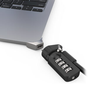 Compulocks MBALDG05CL cavo di sicurezza Argento immagine principale Compulocks MBALDG05CL cavo di sicurezza Argento