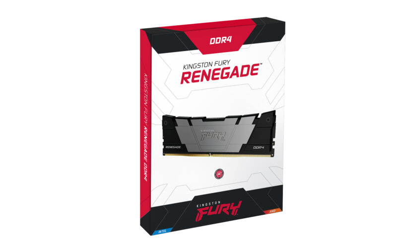 Kingston Technology FURY 32GB 3200MT/s DDR4 CL16 DIMM Renegade Black