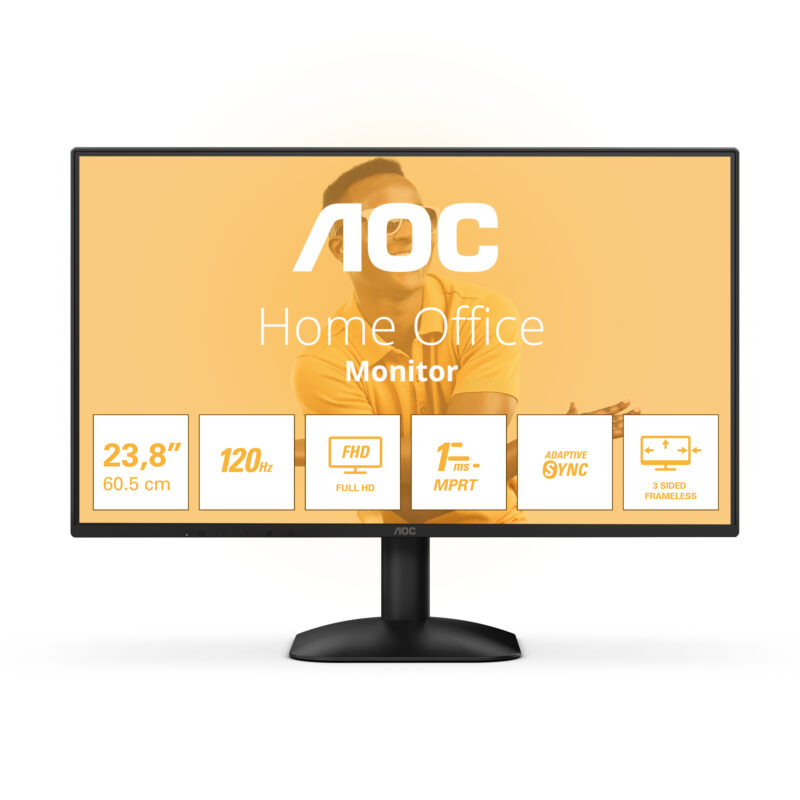 AOC 24B31H LED display 60,5 cm (23.8") 1920 x 1080 Pixel Full HD Nero immagine principale AOC 24B31H LED display 60,5 cm (23.8") 1920 x 1080 Pixel Full HD Nero