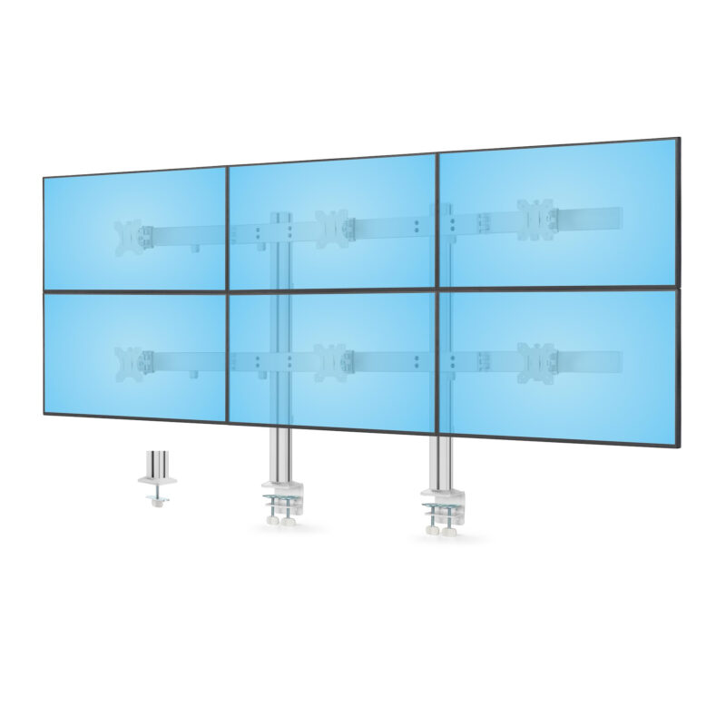 StarTech.com 6-MONITOR-ARM-A Supporti a parete per TV 81,3 cm (32") Scrivania Bianco