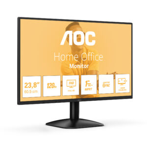 AOC 24B31H LED display 60,5 cm (23.8") 1920 x 1080 Pixel Full HD Nero immagine gallery 2 AOC 24B31H LED display 60,5 cm (23.8") 1920 x 1080 Pixel Full HD Nero