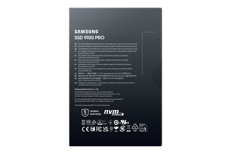 Samsung 9100 PRO PCIe® 5.0 NVMe™ M.2 SSD - 2 TB
