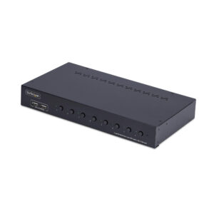 StarTech.com KVM Switch DisplayPort a 8 Porte con Kit Rack da 1U, 4K DP 1.2, hub USB a 4 Porte, Commutazione con Tasti a Scelta Rapida, Indipendente dal SO, TAA