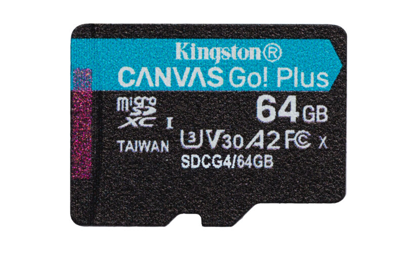 Kingston Technology 64 GB microSDXC Canvas Go Plus Gen4 200R A2 U3 Confezione singola senza ADP immagine principale Kingston Technology 64 GB microSDXC Canvas Go Plus Gen4 200R A2 U3 Confezione singola senza ADP