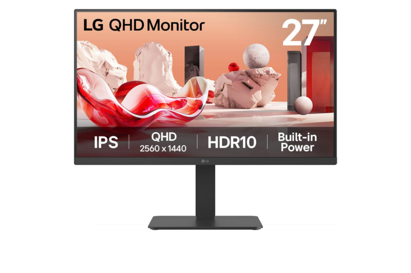 LG 27BA54QB-B.AEU Monitor PC 68,6 cm (27") 2560 x 1440 Pixel 2K LCD Nero
