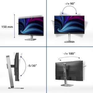 Philips 27B2U4601/00 Monitor PC 68,6 cm (27") 2560 x 1440 Pixel Quad HD LCD Grigio
