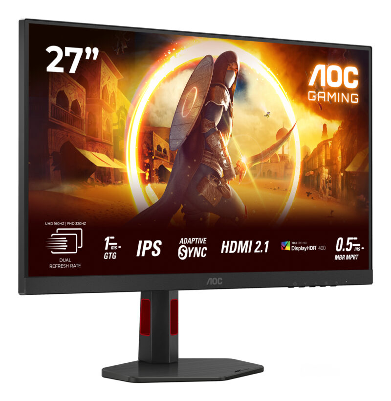 AOC G4 U27G4R Monitor PC 68,6 cm (27") 3840 x 2160 Pixel 4K Ultra HD LED Nero, Rosso