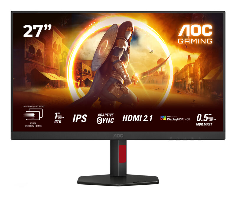 AOC G4 U27G4R Monitor PC 68,6 cm (27") 3840 x 2160 Pixel 4K Ultra HD LED Nero, Rosso