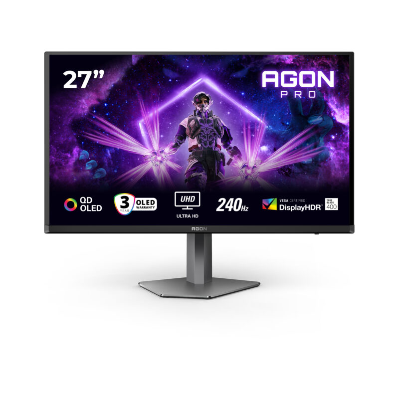 AOC G2 AG276UZD Monitor PC 67,3 cm (26.5") 3840 x 2160 Pixel 4K Ultra HD OLED Nero immagine principale AOC G2 AG276UZD Monitor PC 67,3 cm (26.5") 3840 x 2160 Pixel 4K Ultra HD OLED Nero