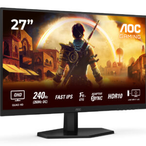 AOC G4 Q27G42ZE Monitor PC 68,6 cm (27") 2560 x 1440 Pixel Quad HD LCD Nero, Rosso immagine gallery 4 AOC G4 Q27G42ZE Monitor PC 68,6 cm (27") 2560 x 1440 Pixel Quad HD LCD Nero, Rosso
