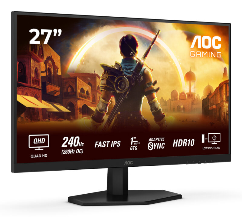 AOC G4 Q27G42ZE Monitor PC 68,6 cm (27") 2560 x 1440 Pixel Quad HD LCD Nero, Rosso immagine gallery 4 AOC G4 Q27G42ZE Monitor PC 68,6 cm (27") 2560 x 1440 Pixel Quad HD LCD Nero, Rosso