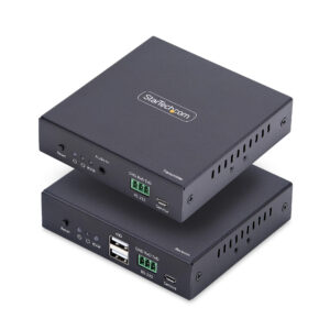 StarTech.com KVM Extender HDMI su Rete IP, Kit Trasmettitore e Ricevitore HDMI 4K 60Hz e USB su Ethernet/Cat6, AVoIP, non Richiede Driver, Kit di Montaggio incluso immagine principale StarTech.com KVM Extender HDMI su Rete IP, Kit Trasmettitore e Ricevitore HDMI 4K 60Hz e USB su Ethernet/Cat6, AVoIP, non Richiede Driver, Kit di Montaggio incluso