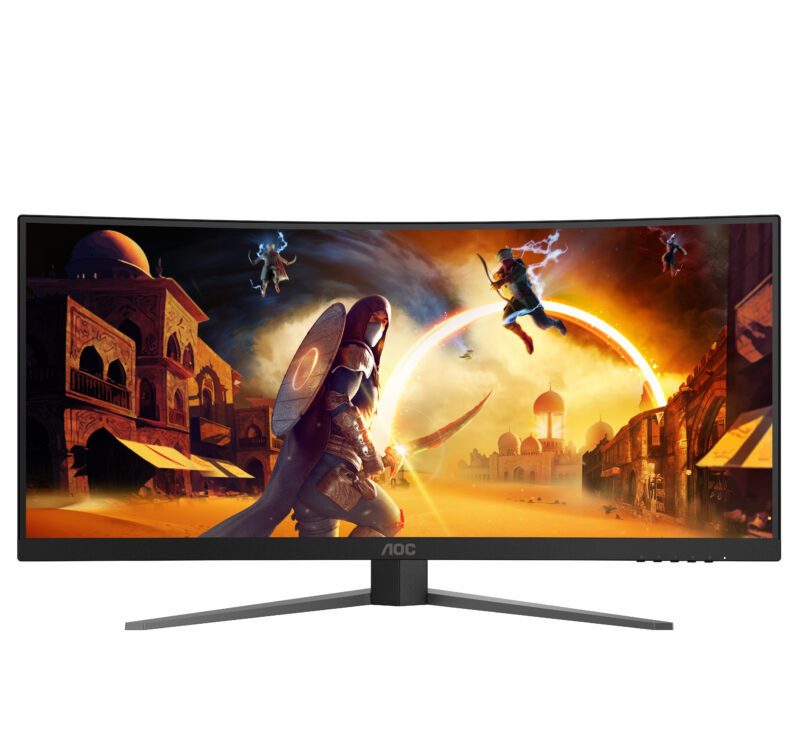 AOC G4 CU34G4 Monitor PC 86,4 cm (34") 3440 x 1440 Pixel Wide Quad HD LED Nero, Rosso