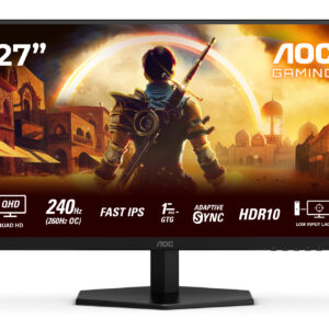 AOC G4 Q27G42ZE Monitor PC 68,6 cm (27") 2560 x 1440 Pixel Quad HD LCD Nero, Rosso immagine principale AOC G4 Q27G42ZE Monitor PC 68,6 cm (27") 2560 x 1440 Pixel Quad HD LCD Nero, Rosso