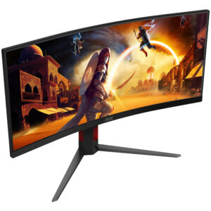 AOC G4 CU34G4 Monitor PC 86,4 cm (34") 3440 x 1440 Pixel Wide Quad HD LED Nero, Rosso