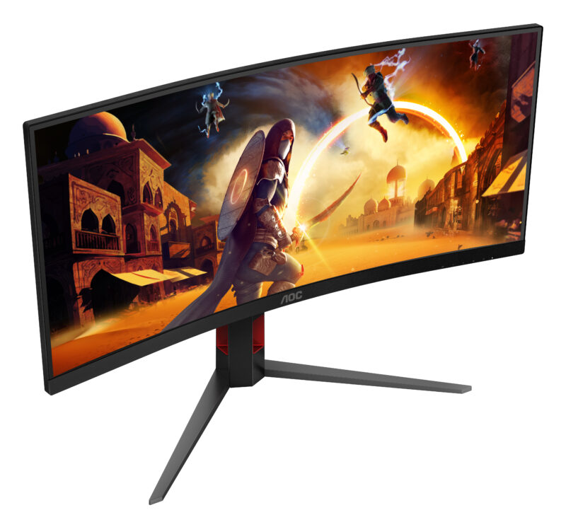 AOC G4 CU34G4 Monitor PC 86,4 cm (34") 3440 x 1440 Pixel Wide Quad HD LED Nero, Rosso