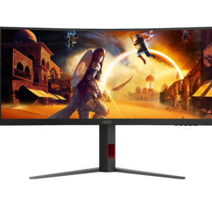 AOC G4 CU34G4 Monitor PC 86,4 cm (34") 3440 x 1440 Pixel Wide Quad HD LED Nero, Rosso