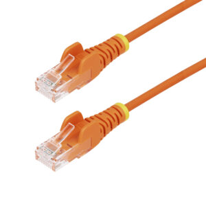 StarTech.com Cavo Ethernet CAT6 Arancionene da 5m; Patch UTP con Plug RJ45 Antigroviglio e Rilievi di Trazione, Cavo Lan Slim in Rame Puro 28AWG, Sottoposto a test Fluke
