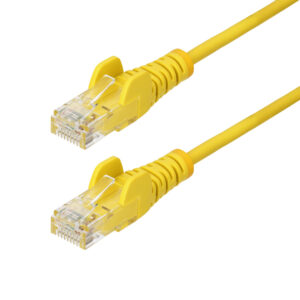 StarTech.com Cavo Ethernet CAT6 Giallo da 1,5m; Patch UTP con Plug RJ45 Antigroviglio e Rilievi di Trazione, Cavo Lan Slim in Rame Puro 28AWG, Sottoposto a test Fluke