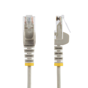 StarTech.com Cavo Ethernet CAT6 Grigio da 5m; Patch UTP con Plug RJ45 Antigroviglio e Rilievi di Trazione, Cavo Lan Slim in Rame Puro 28AWG, Sottoposto a test Fluke immagine gallery 2 StarTech.com N6PAT25CMGRS cavo di rete Grigio 0,25 m Cat6 U/UTP (UTP)