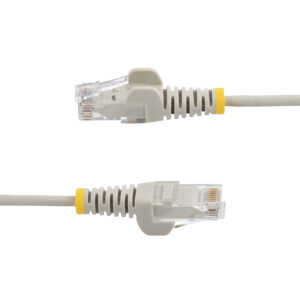 StarTech.com Cavo Ethernet CAT6 Grigio da 5m; Patch UTP con Plug RJ45 Antigroviglio e Rilievi di Trazione, Cavo Lan Slim in Rame Puro 28AWG, Sottoposto a test Fluke immagine gallery 3 StarTech.com N6PAT25CMGRS cavo di rete Grigio 0,25 m Cat6 U/UTP (UTP)