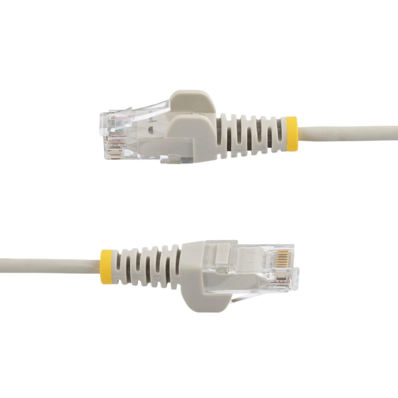 StarTech.com Cavo Ethernet CAT6 Grigio da 5m; Patch UTP con Plug RJ45 Antigroviglio e Rilievi di Trazione, Cavo Lan Slim in Rame Puro 28AWG, Sottoposto a test Fluke immagine gallery 3 StarTech.com N6PAT25CMGRS cavo di rete Grigio 0,25 m Cat6 U/UTP (UTP)