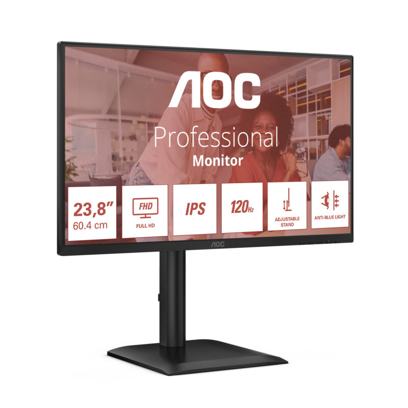 AOC 24E4U Monitor PC 60,5 cm (23.8") 1920 x 1080 Pixel Full HD LED Nero