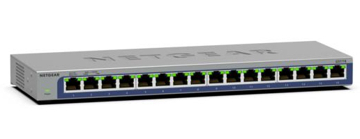 NETGEAR GS116 Non gestito L2 Gigabit Ethernet (10/100/1000) Nero
