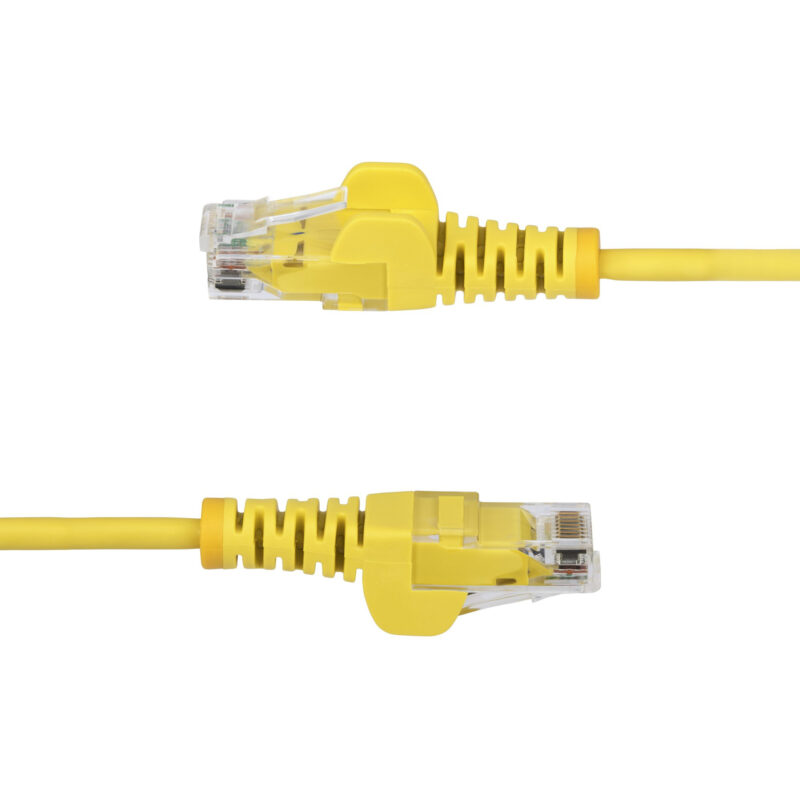 StarTech.com Cavo Ethernet CAT6 Giallo da 3m; Patch UTP con Plug RJ45 Antigroviglio e Rilievi di Trazione, Cavo Lan Slim in Rame Puro 28AWG, Sottoposto a test Fluke immagine gallery 3 StarTech.com N6PAT25CMYLS cavo di rete Giallo 0,25 m Cat6 U/UTP (UTP)