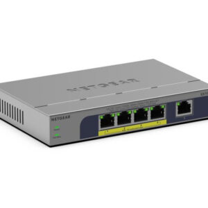 NETGEAR GS105P Non gestito Gigabit Ethernet (10/100/1000) Supporto Power over Ethernet (PoE) Montaggio da desktop/parete Grigio