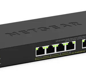 NETGEAR GS308LP Non gestito Gigabit Ethernet (10/100/1000) Supporto Power over Ethernet (PoE) Desktop Nero