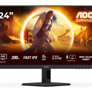 AOC G4 24G4HRE Monitor PC 60,5 cm (23.8") 1920 x 1080 Pixel Full HD LED Nero, Rosso immagine principale AOC G4 24G4HRE Monitor PC 60,5 cm (23.8") 1920 x 1080 Pixel Full HD LED Nero, Rosso
