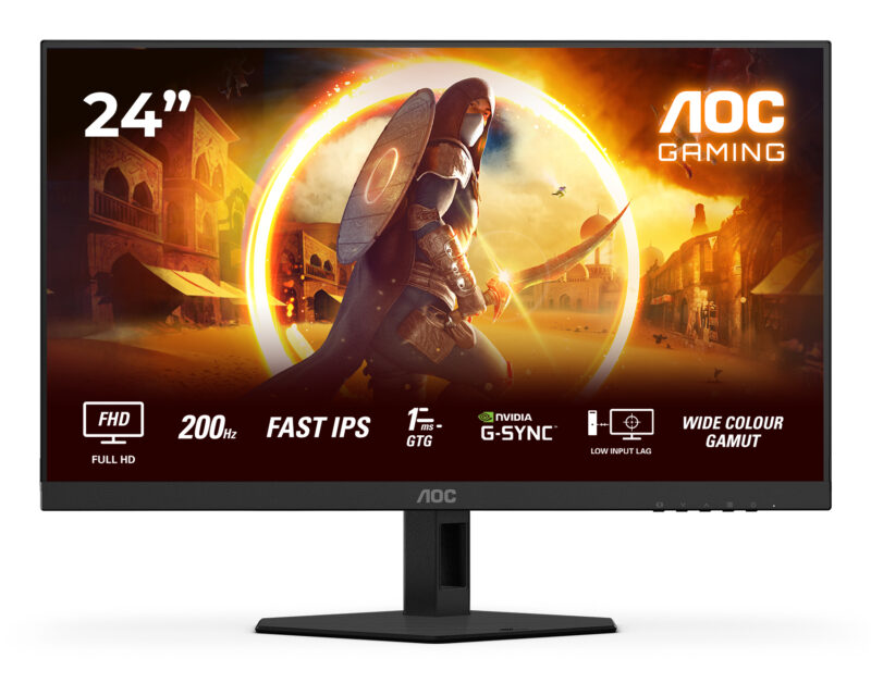 AOC G4 24G4HRE Monitor PC 60,5 cm (23.8") 1920 x 1080 Pixel Full HD LED Nero, Rosso immagine principale AOC G4 24G4HRE Monitor PC 60,5 cm (23.8") 1920 x 1080 Pixel Full HD LED Nero, Rosso