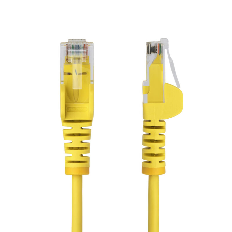 StarTech.com Cavo Ethernet CAT6 Giallo da 3m; Patch UTP con Plug RJ45 Antigroviglio e Rilievi di Trazione, Cavo Lan Slim in Rame Puro 28AWG, Sottoposto a test Fluke immagine gallery 2 StarTech.com N6PAT25CMYLS cavo di rete Giallo 0,25 m Cat6 U/UTP (UTP)