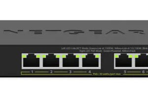 NETGEAR GS308LP Non gestito Gigabit Ethernet (10/100/1000) Supporto Power over Ethernet (PoE) Desktop Nero
