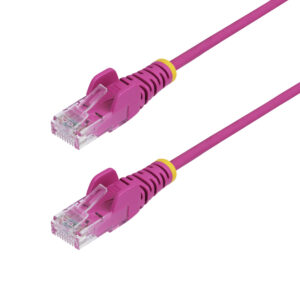 StarTech.com Cavo Ethernet CAT6 Rosa da 10m; Patch UTP con Plug RJ45 Antigroviglio e Rilievi di Trazione, Cavo Lan Slim in Rame Puro 28AWG, Sottoposto a test Fluke