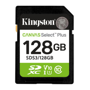 Kingston Technology 128GB SDXC Canvas Select Plus Gen3 150MB/s C10 UHS-I U1 V10 immagine principale Kingston Technology 128GB SDXC Canvas Select Plus Gen3 150MB/s C10 UHS-I U1 V10