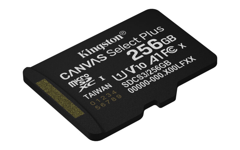 Kingston Technology 256GB microSDXC Canvas Select Plus Gen3 150MB/s A1 (Adattatore SD incluso)
