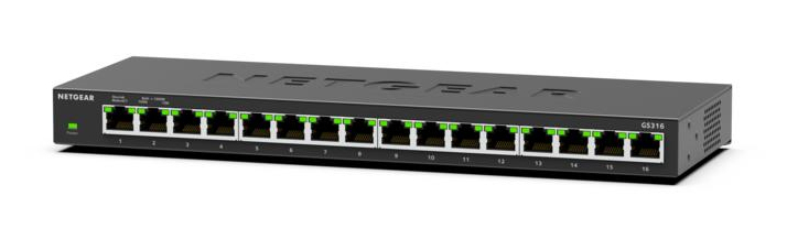 NETGEAR GS316 Non gestito L2 Gigabit Ethernet (10/100/1000) Nero