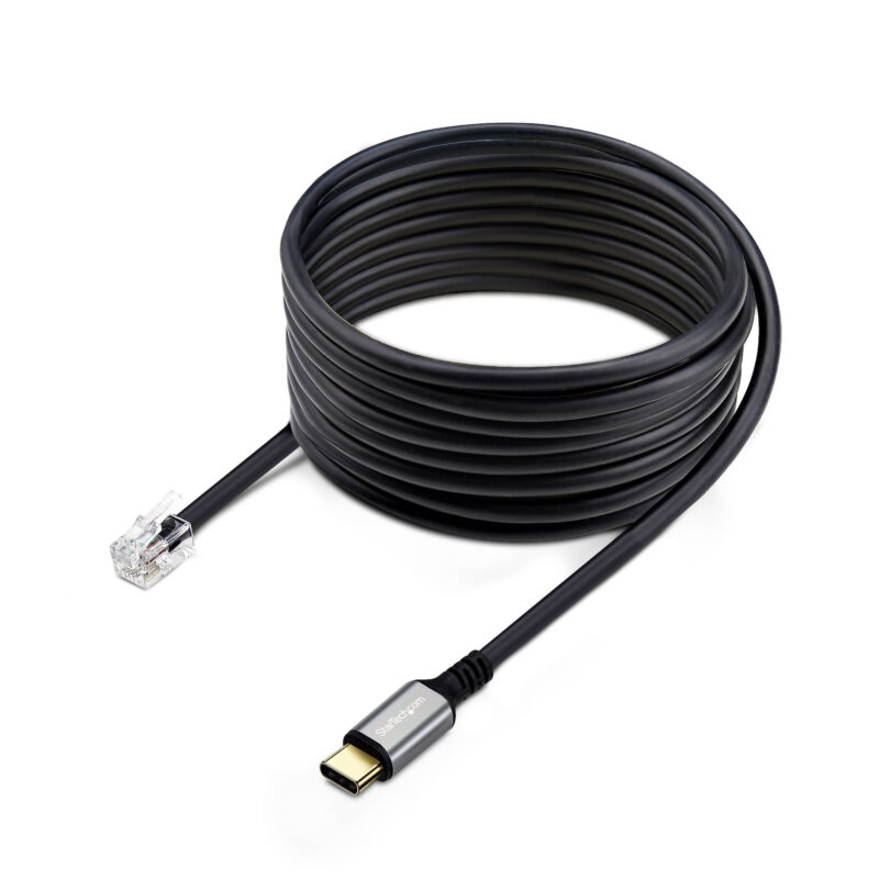 StarTech.com Adattatore da USB-C a RJ9 da 1,8m per telefono fisso o cuffie con cavo/wireless, utilizza l'hardware della linea esistente, per laptop/PC/dispositivi mobili immagine principale StarTech.com Adattatore da USB-C a RJ9 da 1,8m per telefono fisso o cuffie con cavo/wireless, utilizza l'hardware della linea esistente, per laptop/PC/dispositivi mobili