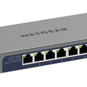 NETGEAR GS108MX-100EUS switch di rete Non gestito L2 Gigabit Ethernet (10/100/1000) Montaggio da desktop/parete