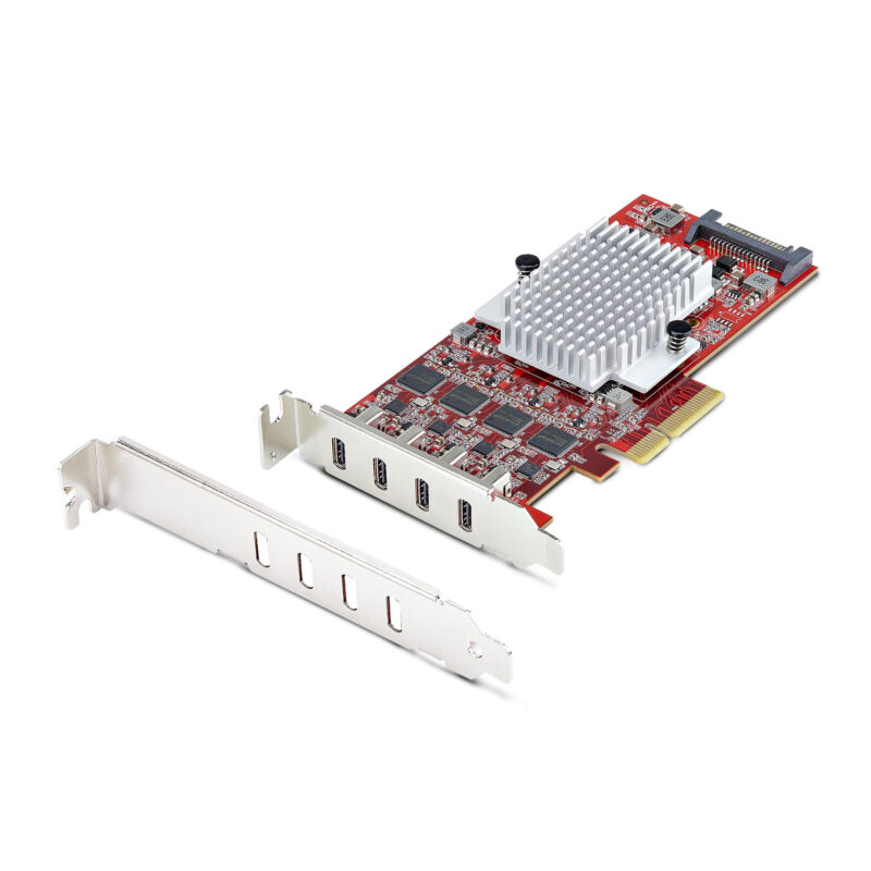 StarTech.com Scheda PCIe USB-C a 4 Porte, USB 3.2 10Gbps, Scheda di Espansione PCI Express USB Type-C con 4 Controller USB Indipendenti, Windows/Linux/macOS, TAA immagine principale StarTech.com Scheda PCIe USB-C a 4 Porte, USB 3.2 10Gbps, Scheda di Espansione PCI Express USB Type-C con 4 Controller USB Indipendenti, Windows/Linux/macOS, TAA