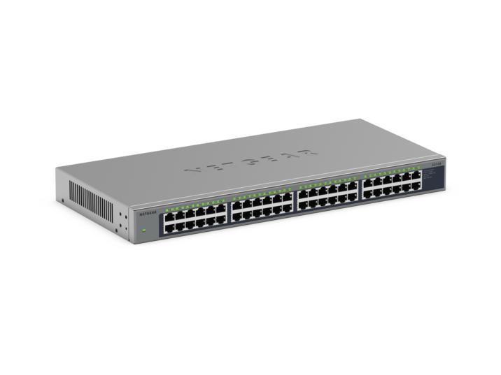 NETGEAR GS748 Non gestito Gigabit Ethernet (10/100/1000) Supporto Power over Ethernet (PoE) Grigio