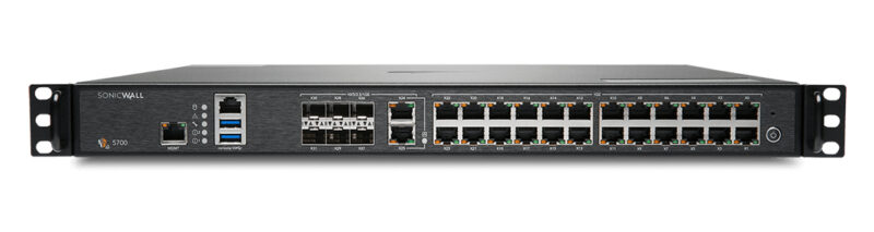 SonicWall NSA 5700 firewall (hardware) 1U 28 Gbit/s