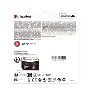Kingston Technology 1TB microSDXC Canvas Select Plus Gen3 150MB/s A1 (Adattatore SD incluso) immagine gallery 6 Kingston Technology 1TB microSDXC Canvas Select Plus Gen3 150MB/s A1 (Adattatore SD incluso)