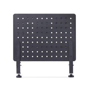 StarTech.com Pannello forato portautensili in acciaio con accessori, 42x32 cm, portaoggetti da scrivania, pannello forato da tavolo con morsetto, nero