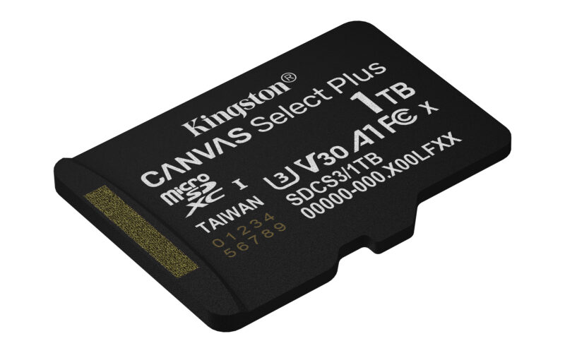 Kingston Technology 1TB micSDXC Canvas Select Plus Gen3 150R A1 (Adattatore SD non incluso) immagine gallery 2 Kingston Technology 1TB microSDXC Canvas Select Plus Gen3 150MB/s A1 (Adattatore SD incluso)
