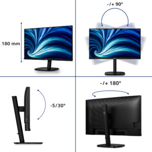 Philips 32B2U3601/00 Monitor PC 80 cm (31.5") 2560 x 1440 Pixel Quad HD LCD Nero immagine gallery 6 Philips 32B2U3601/00 Monitor PC 80 cm (31.5") 2560 x 1440 Pixel Quad HD LCD Nero