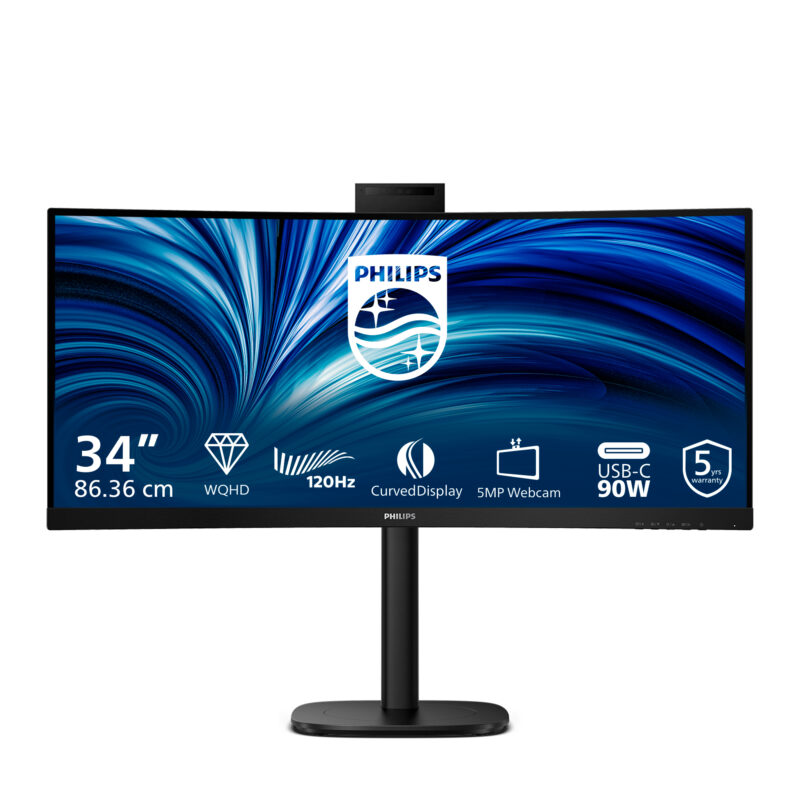 Philips 3000 series 34B2U3600CH/00 Monitor PC 86,4 cm (34") 3440 x 1440 Pixel Wide Quad HD LCD Nero